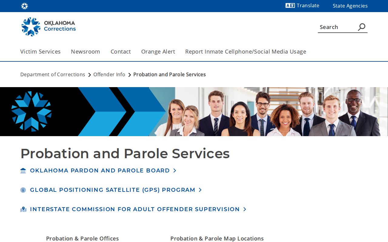 Washita County parole and probation Cordell office listing