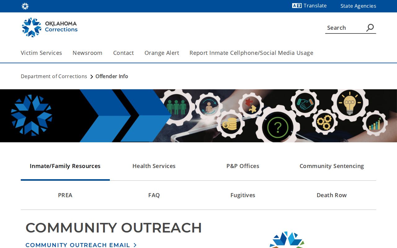 ODOC guidance for a Washita County projected release date lookup